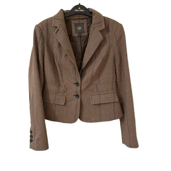 Banana Republic Jackets & Blazers - Banana Republic Houndstooth Patch Elbow Blazer S
